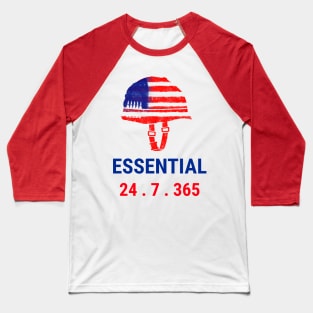 Essential 24.7.365 (Army Helmet) Baseball T-Shirt